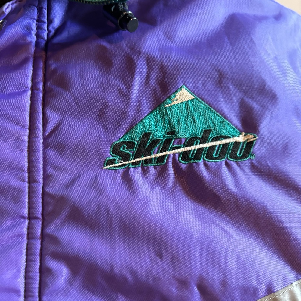 Vintage Ski-Doo Jacket Coat Medium Snowmobile 90s Lined Full Zip Winter Gear Men - Picture 5 of 11